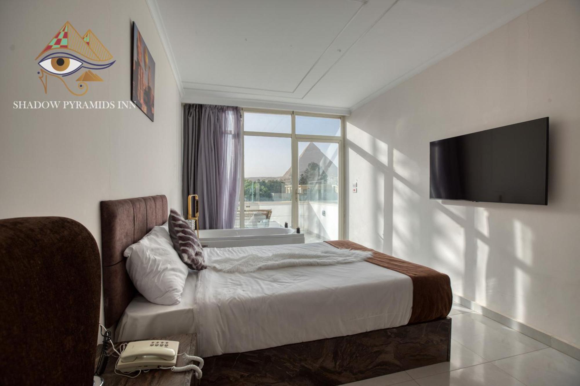 Shadow Pyramids Suites And Jacuzzi Kafret el-Gabal Екстериор снимка