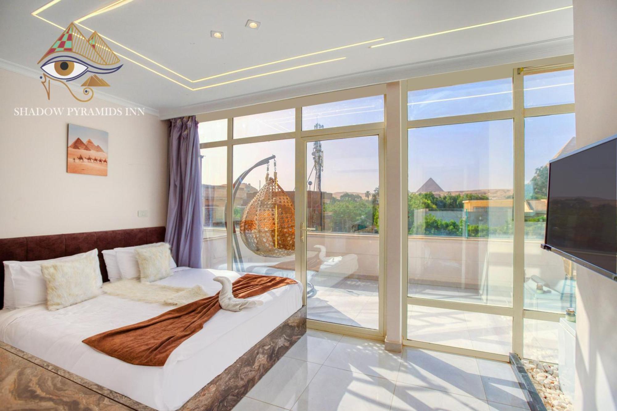 Shadow Pyramids Suites And Jacuzzi Kafret el-Gabal Екстериор снимка